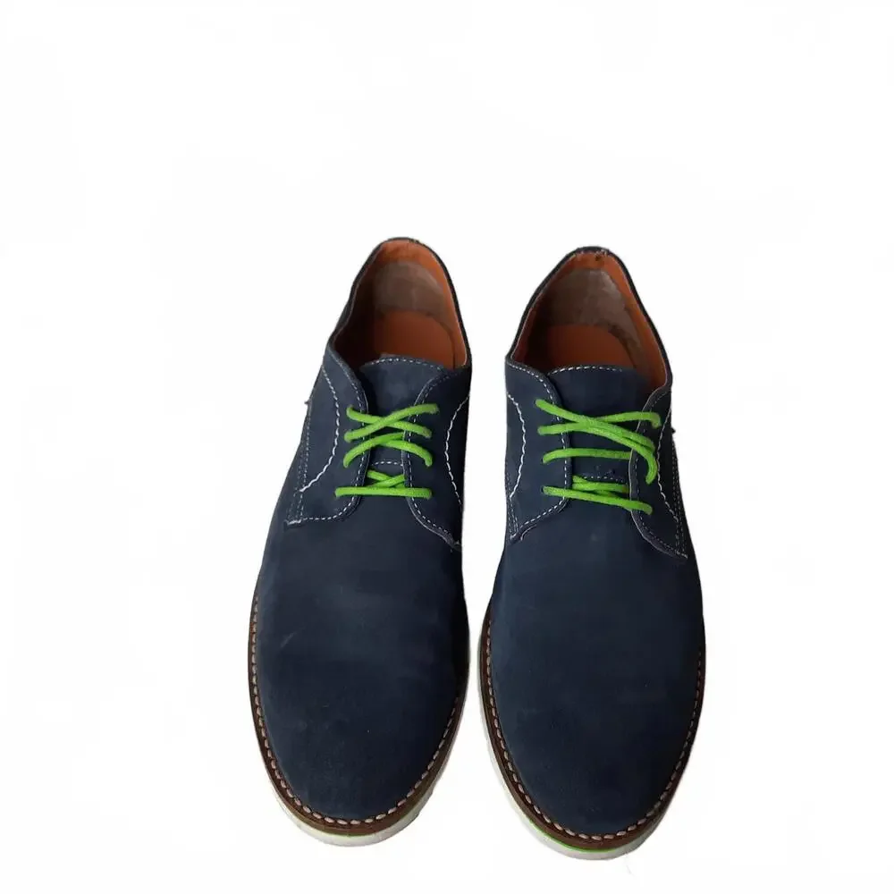 Ben Sherman Mickey Men's‎ Blue Suede Leather Shoes Size 10